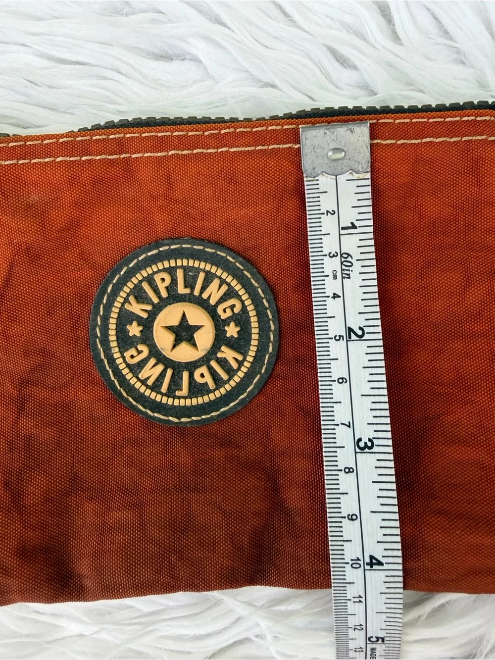 Kipling Rust Orange Zip Wallet